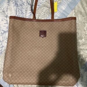 Celine Tan and Brown Monogram Bag